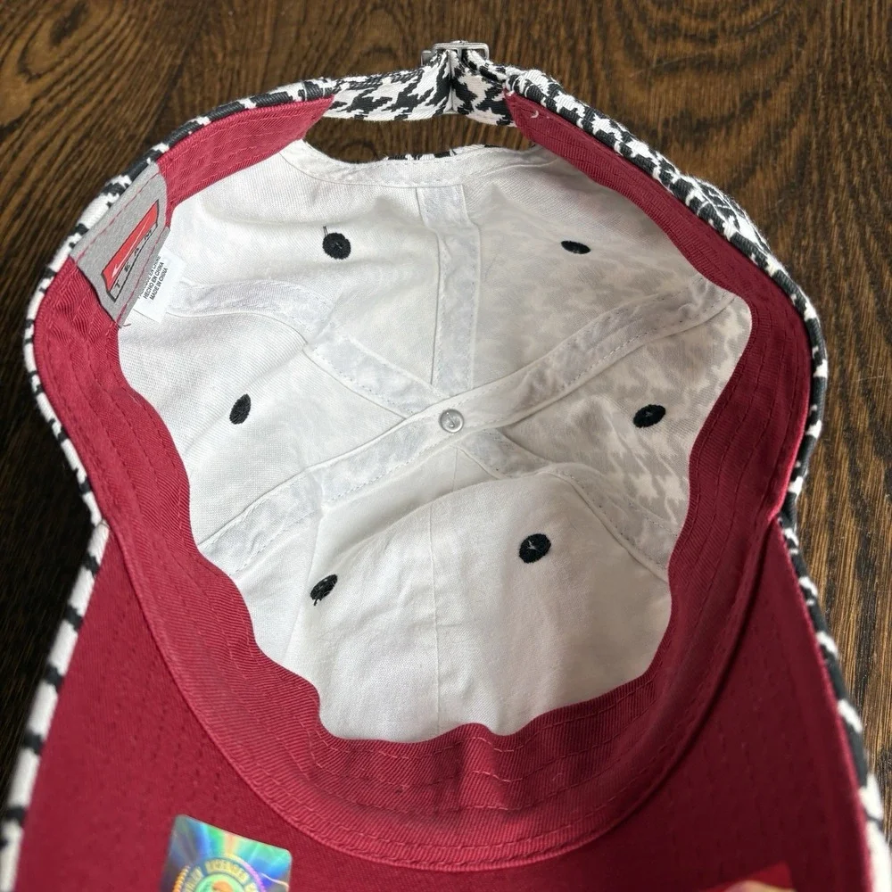 Nike Team Alabama Crimson Tide Houndstooth Strapback Cap Unisex One Size - Picture 10 of 12